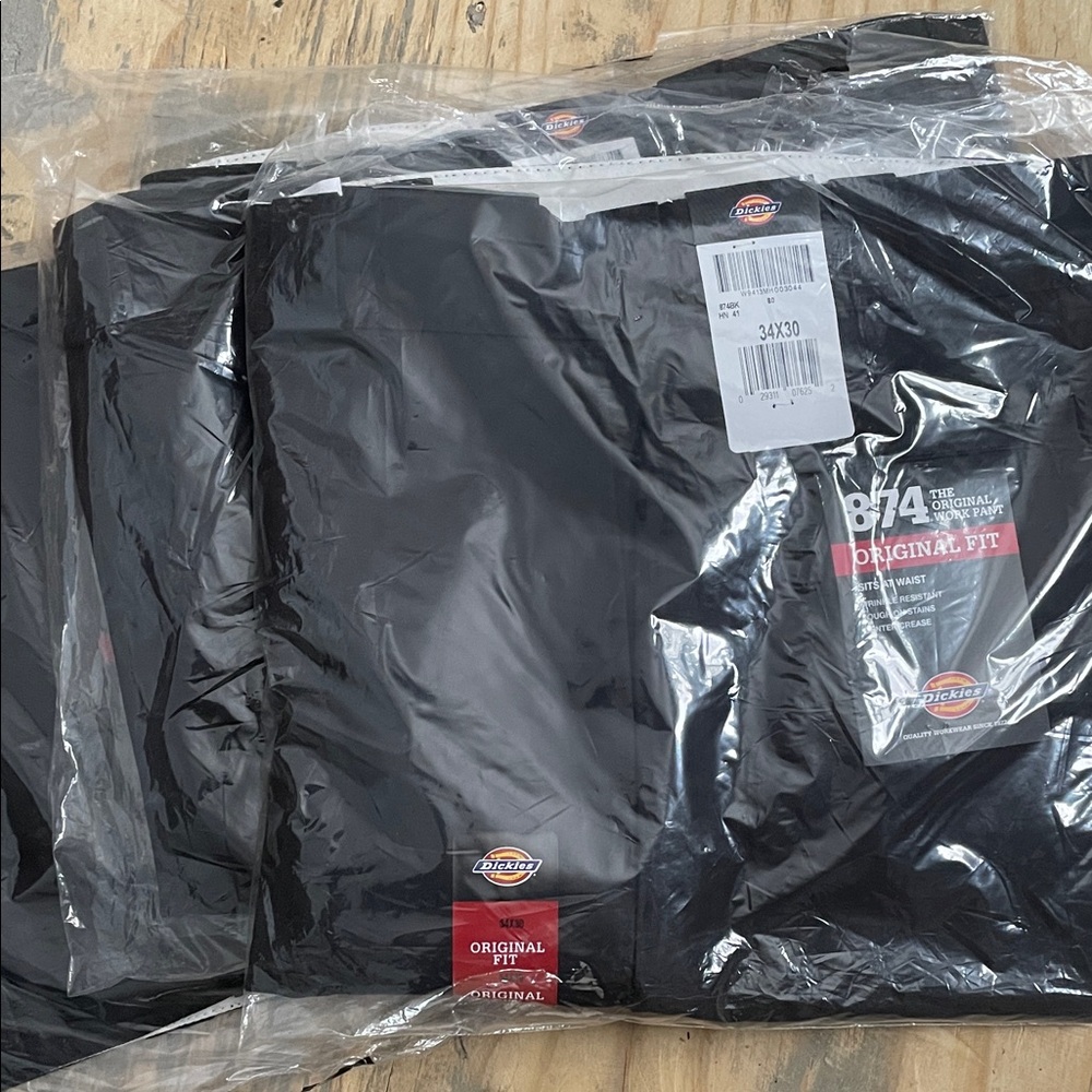 Dickies Black Original Fit Work Pants